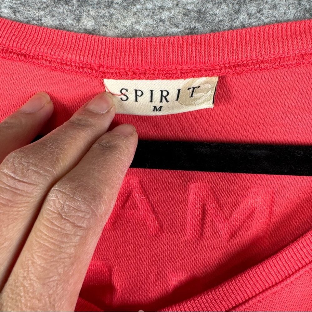 Spirit Jersey Maui Beach Club Hawaii Coral Long Sleeve Top Size M Relaxed Fit - Picture 5 of 13